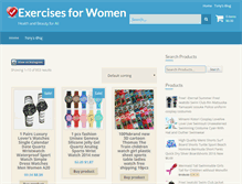 Tablet Screenshot of exercises-for-women.net